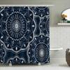 Boho Shower Curtain Floral Nature Pattern Bathroom Decor Vintage Farmhouse Backdrop Waterproof Fabric