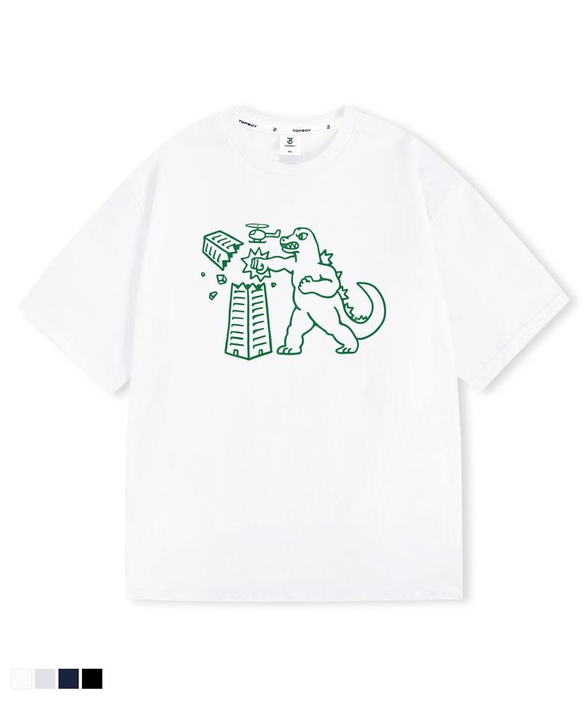 Top Boy Giant Beast Oversized Short Sleeve T-Shirt (Type B)