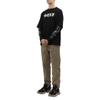 Li Ning AW21 Paris Fashion Week Series Casual Loose Long Sleeve Round Neck Sweatshirt Men sweatshirt Standard-Black AHSQ631-3
