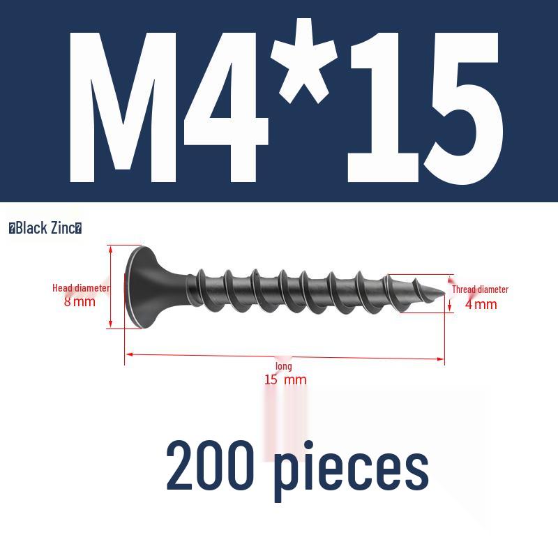 304 Stainless Steel Galvanized Hardened Coarse Thread Countersunk Flat Head Phillips Wood Screws