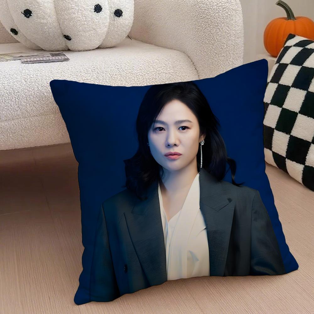 actor intelligent KKim Hyun Joo Cushion Cover Throw Pillow Cover Hidden Button Durable Polyester Chair Cushion