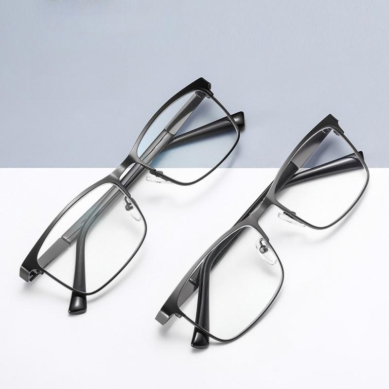 Unisex Fashion High-definition Anti-blue Light Reading Glasses Men's Business New Full-frame Glasses for Farsightedness +3.5+4.0