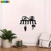 Arabic Key Hanger Wall Art 7 Hooks Sturdy Iron Home Decor Gift for Muslim