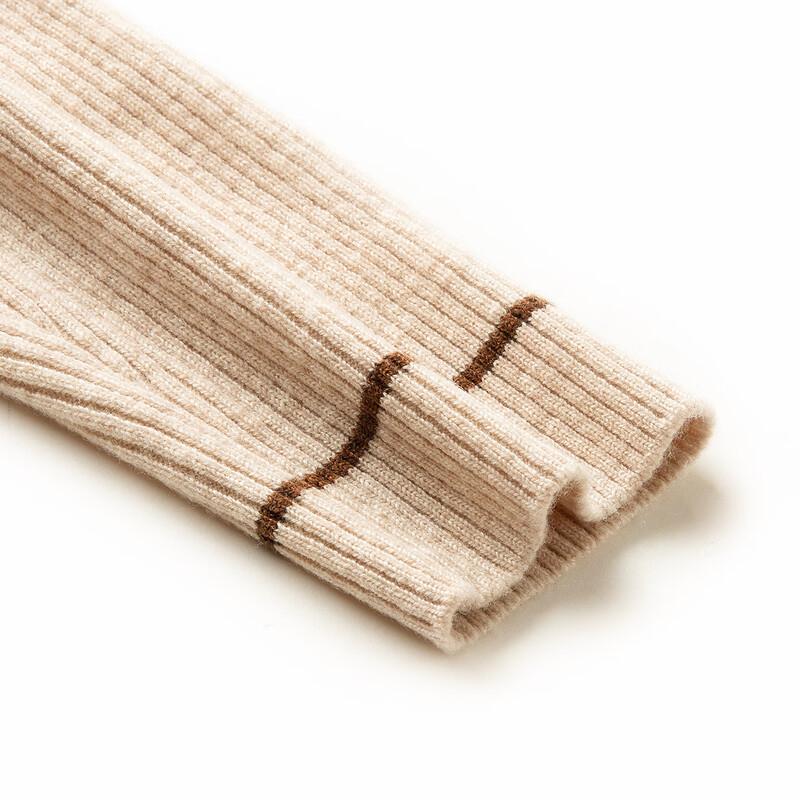 TUHUANG Women's Thick Pure Wool High-Neck Sweater