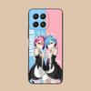 ReZero Rem Ram Matte TPU Mobile Phone Case for Honor 90 80 70 60 50 30 20 10 9 8 7 Pro S SE Lite 5G Colorful Printing Cover