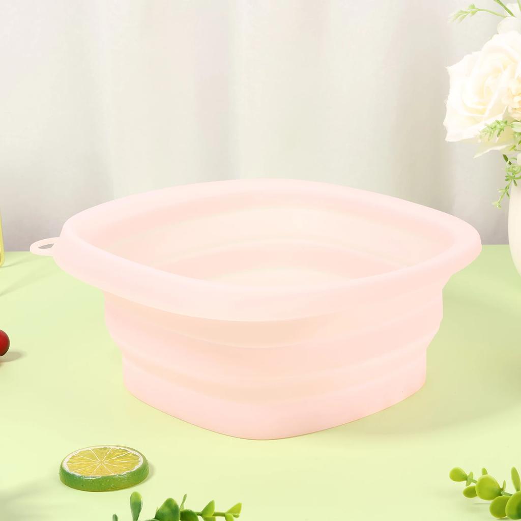 Foldable Silicone Facial Wash Basin Portable Collapsible Beauty Bowl for SkinCare Hair Washing,Travel Friendly Spa Ice Face Bowl