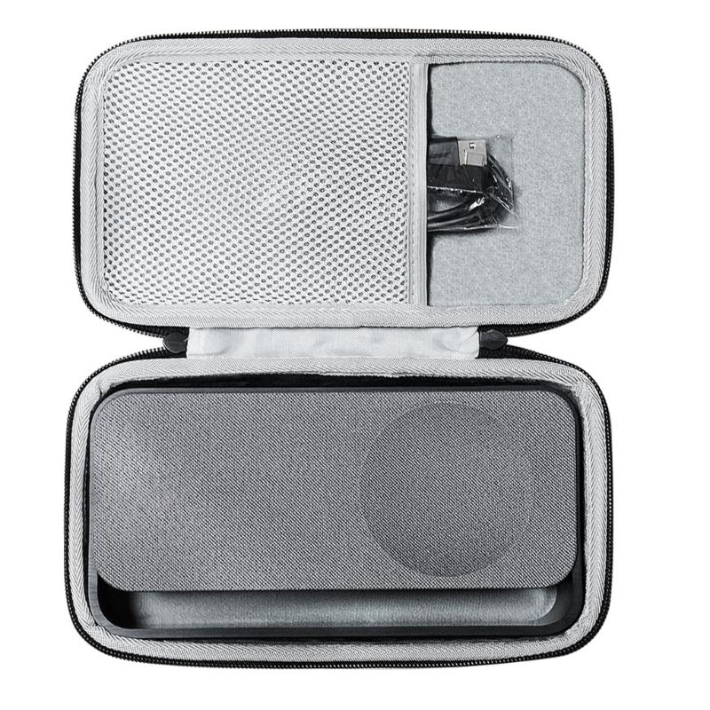Durability Carrying Case Compatible for Speakers Water Resistant EVA Shell Secures Zippered Closures Carrying Pouch