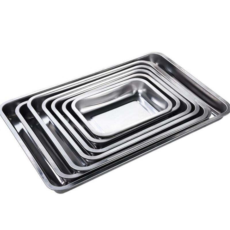 304 Stainless Steel Rectangular Serving Tray