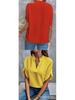 Women's Summer 2026 Solid Color V-neck Loose Shirt Top
