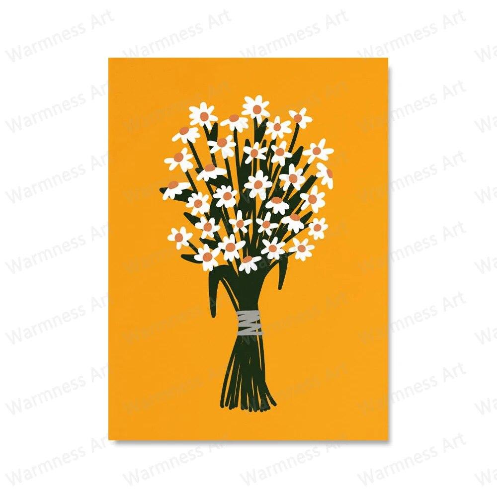 Text Quote Wall Art Canvas Painting Flower Floral Crown Botanical Zebra Posters and Prints Cowboy Boot Bunch Pictures Home Decor No Frame