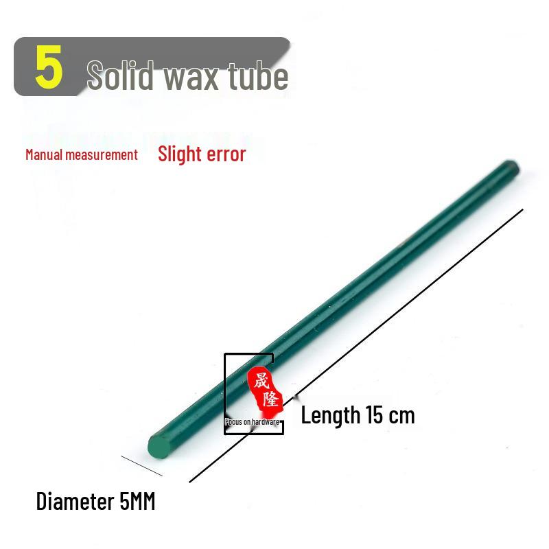 Jewelry Ring Wax Carving Kit: Wax Model, Casting Tube, Carving Tools, Technician Materials, and Jewelry Wax Block.