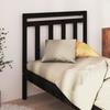 VidaXL Headboard Black 81x4x100 Cm Solid Pine Wood 814073