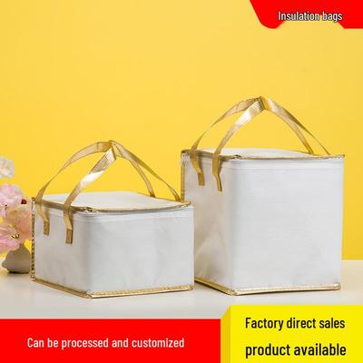 Multi-Color Thickened Insulated Birthday Cake Bag - Cold Preservation Aluminum Foil Tote