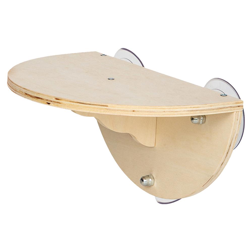 

2-In-1 Cordless Cat Hammock Kitten Window Seat with 3 Suction Cups Window Cat Hammock Wooden Wall Mounted Cat Climber Pet Bed