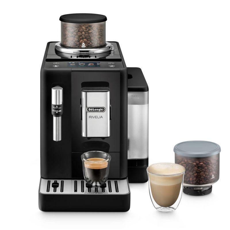 De'Longhi Rivelia - Kaffeevollautomat 8 Getränke Schwarz | Kaffeemaschine mit LatteCrema Hot-Milchaufschäumer, Farbdisplay, Wechselbare Bohnenbehälter, EXAM440.35.B - Bild 6