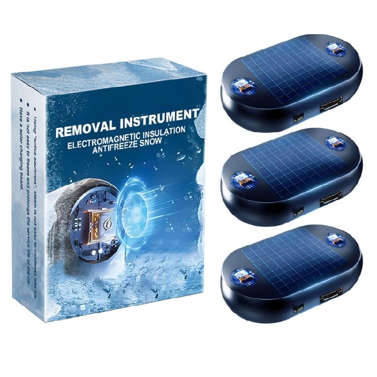 Car Glass Deicer Car Snow Remover Car Ice Prevention Tool Features Electromagnetic Resonance for Freezing Temperatures
