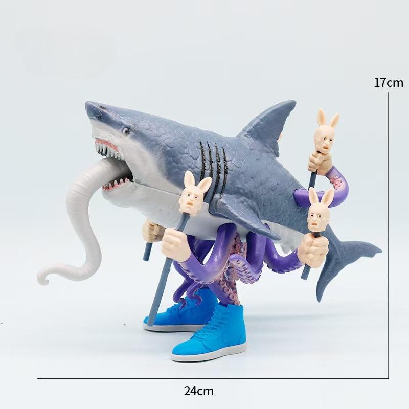 Włoska Figurka Modelowa Tung Tung Tung Sahur Tralalero Tralala Potwór Brainrot Edycja Fusion Figurka Akcji Anime Ozdoba Zabawki