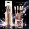 Neue Elegante Zahnbürste mit langem Kopf - Premium Design für Männer & Frauen, Sanfte Zahnfleischpflege, Ideal für Paare