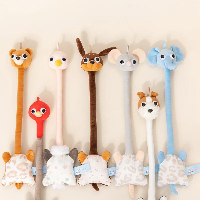 Creative Bendable Long Neck Animal Plush Toy Cute Stuffed Animal Bear Ostrich Dog Mouse Elephant Plushie For Birthday Gifts