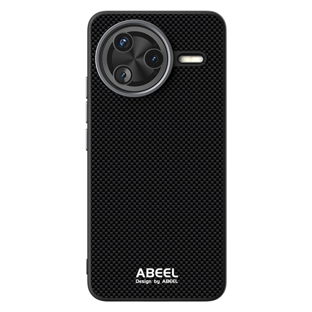 

ABEEL Чехол для Xiaomi Poco F7 Pro 5G/Redmi K80 5G Совместимый с MagSafe Печатный ПК ТПУ Алюминиевый сплав Кожаный чехол для телефона Black