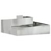 Garden Planter Silver 100 X 100 X 50 Cm Galvanized Steel