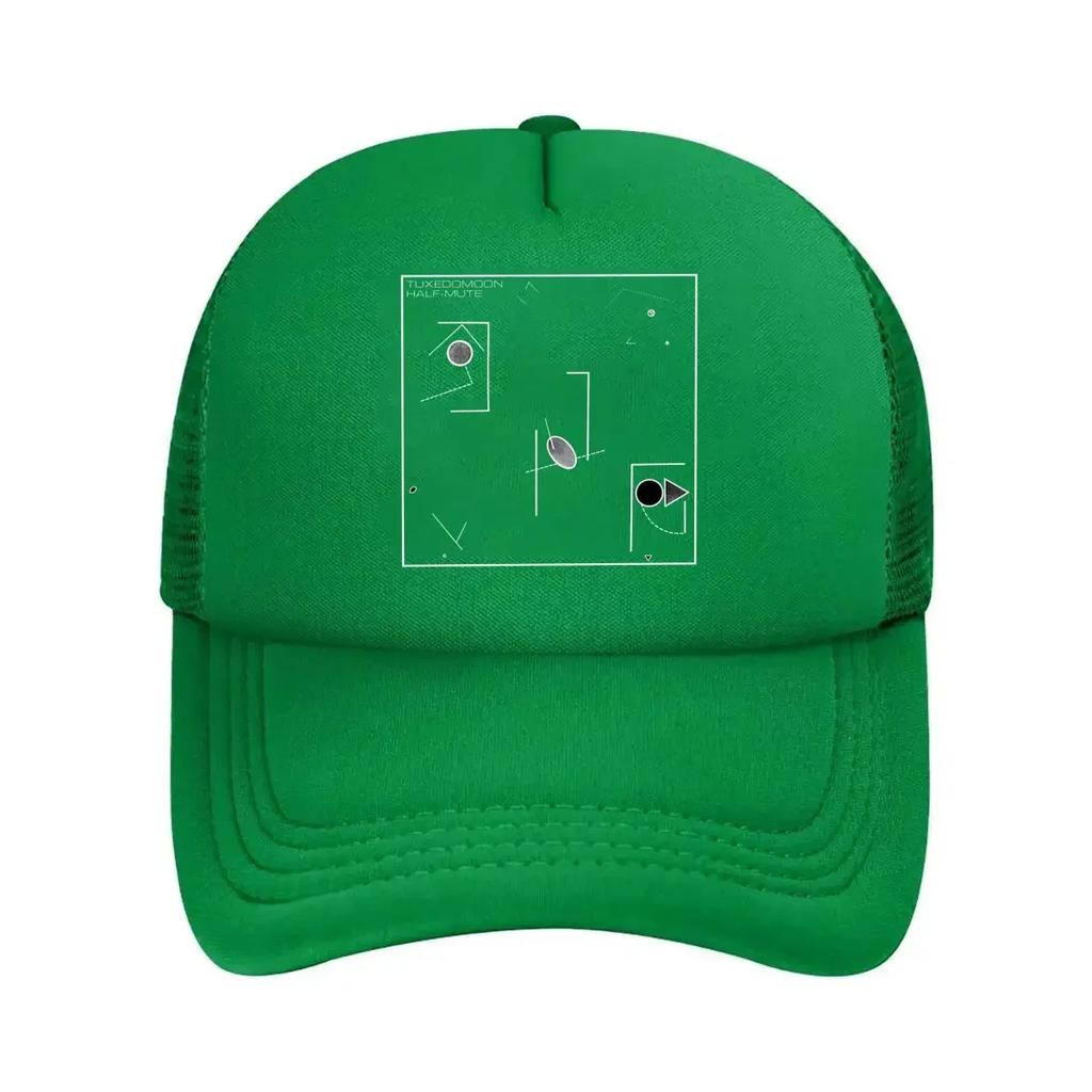 Minimal Tech Abstrakt - Inspiriertes, Geometrisches Formdesign Mesh-Baseballkappe