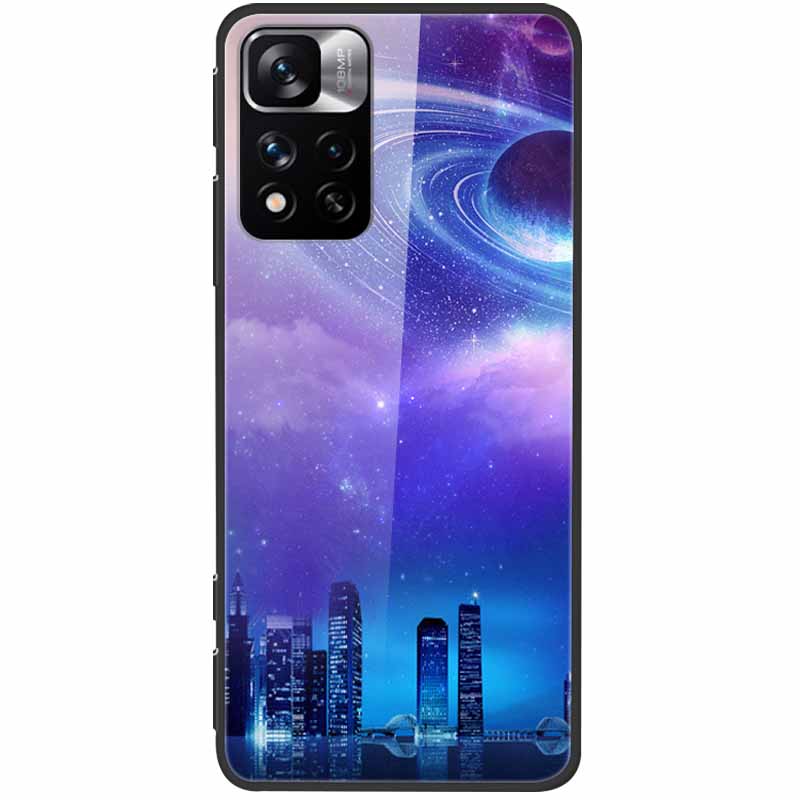 Tempered Glass Case For Xiaomi Redmi Note 11 Pro+ 5G Cover Hard Protective Funda for Redmi Note 11 Pro Plus 5G Soft Bumper 6.67
