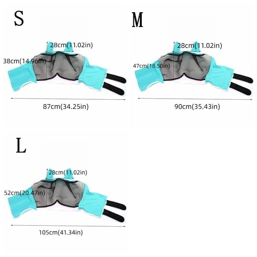 Professional Horse Fly Mask Adjustable Anti-Flyworms Mask High Quality Horse Mask  Stable Use