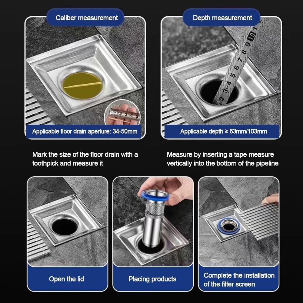 Bathroom Accessories Colander Sewer Seal Insect Prevention Stopper Drain Cover One Way Valve Anti odor Floor Drain