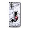 Letters Flower English Marble Phone Case For Xiaomi Redmi Note 14 13 5G 10 11 12 Pro Plus 4G 14C 13C 12C 10C Black Cover