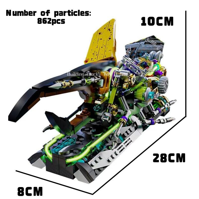 862pcs New Technical Mechanical Insect Building Blocks Bricks Model Set Animal World Assembly Toys For Boy Kids Christmas Gifts