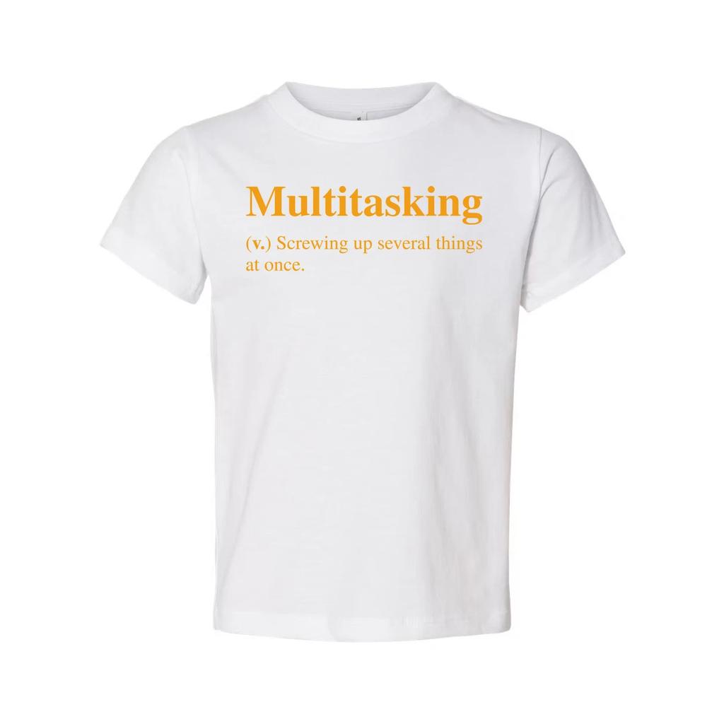 Multitasking Definition Unisex T Shirt Humorous Graphic Tee Screwing Up Several