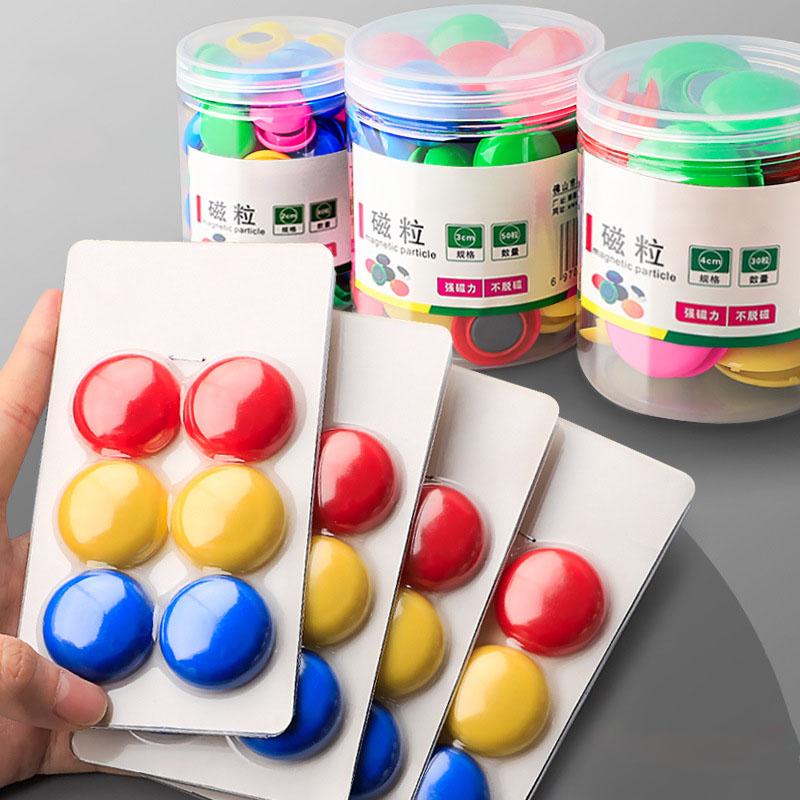 Bunte runde Magnete Starke magnetische Pinnnadeln für Whiteboard Tafel Kühlschrank, Robuste Kühlschrankmagnete Büro Klassenzimmerbedarf