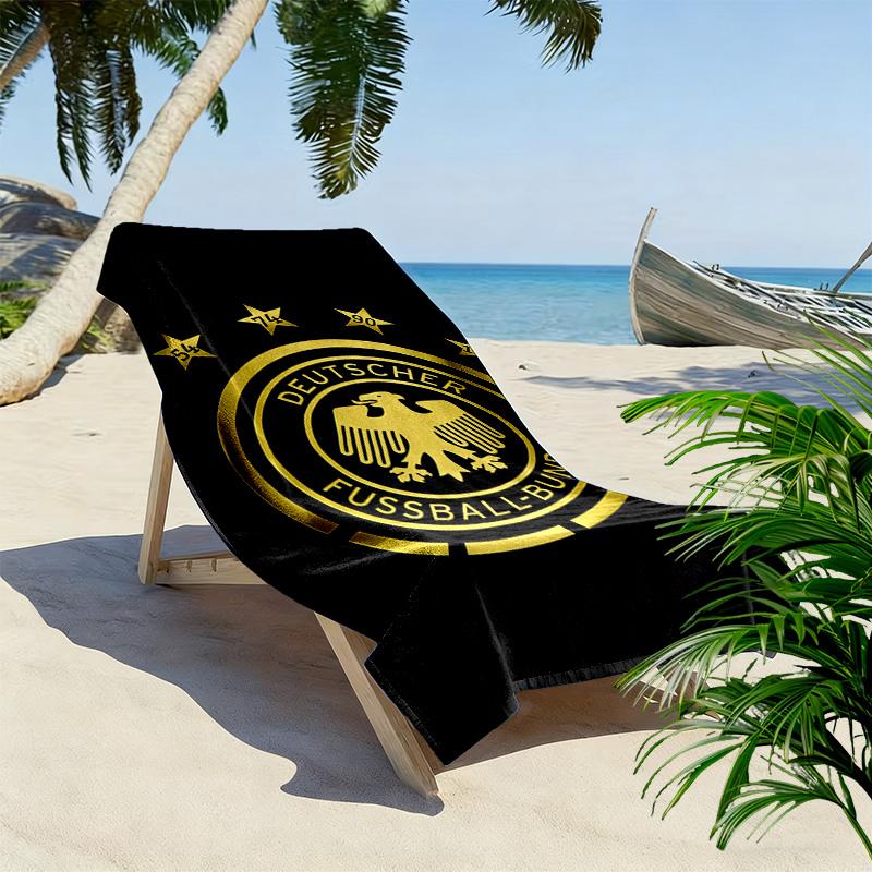 Deutschland Alemania Print Beach Towel, Large Soft Quick Dry Towel for Beach Camping Swimming