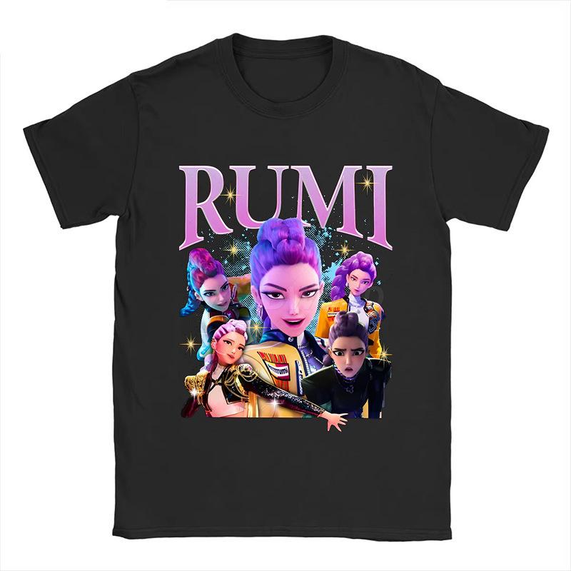 KPop Demon Hunters Printed Malaysian TK Hot Selling Fashionable Round Neck Children's T-shirt