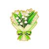 Sophisticated Coat Accessory Bouquet Brooch Pin for Women, Enamel Romantic Flower Jewelry, Durable Women Zinc Alloy Floral Lapel Coats Dresses
