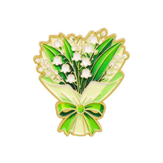Sophisticated Coat Accessory Bouquet Brooch Pin for Women, Enamel Romantic Flower Jewelry, Durable Women Zinc Alloy Floral Lapel Coats Dresses