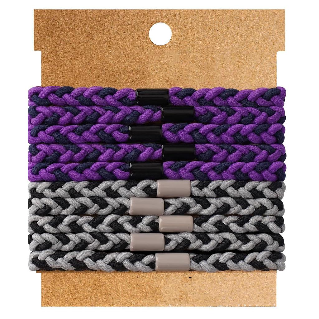 10pcs Boho Hair Ties Bracelets No-Damage Hair Elastics Band Ponytail Holders for Girls Women Man Thick/Thin Accessories Gift