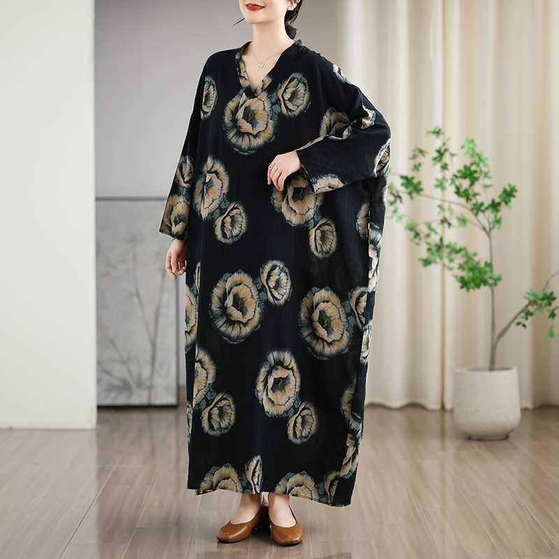 Vacation Style Travel V-Neck Vintage Dresses