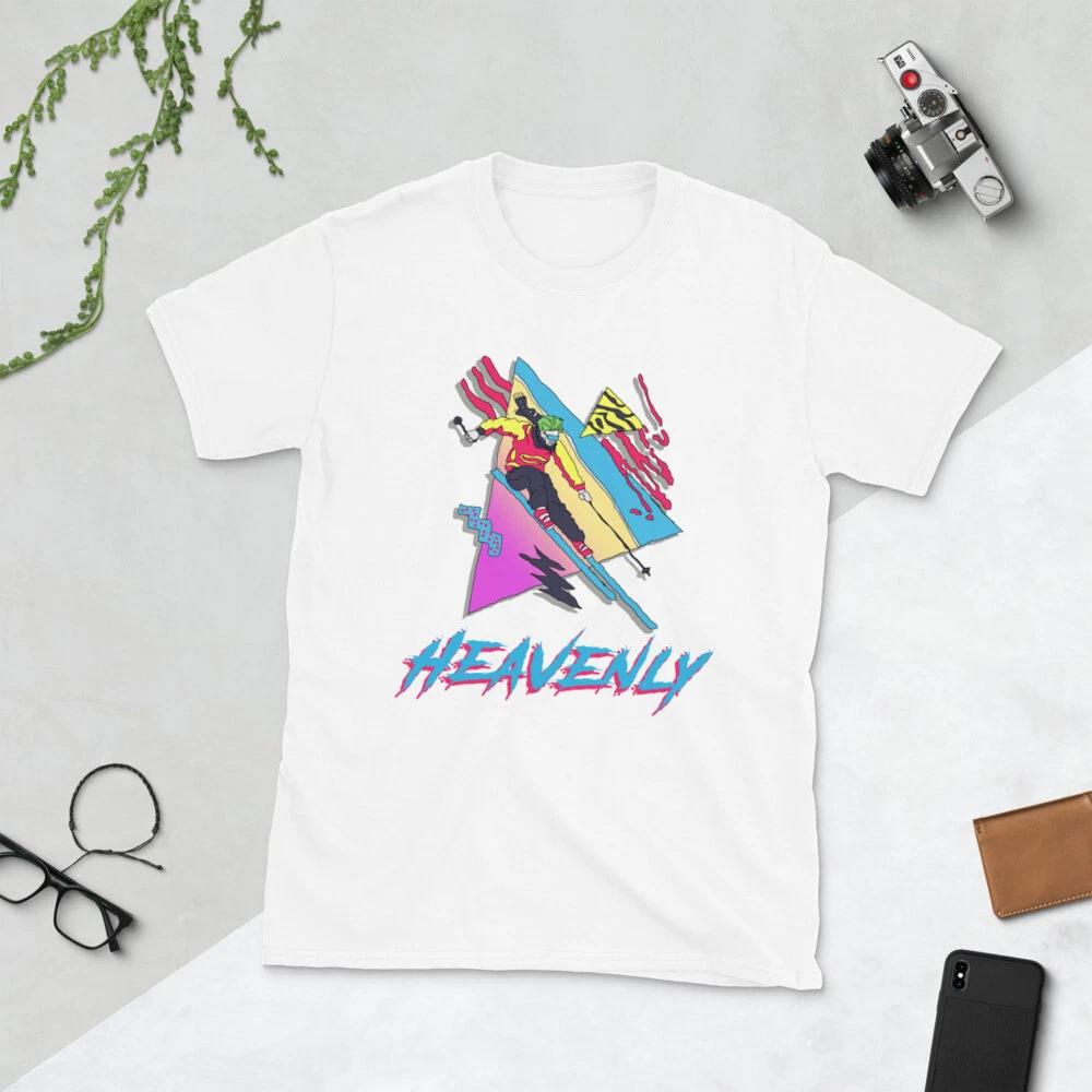 Ski shirt, Tahoe Shirt, Tahoe Gift Skiing Heavenly Short-Sleeve Unisex T-Shirt S