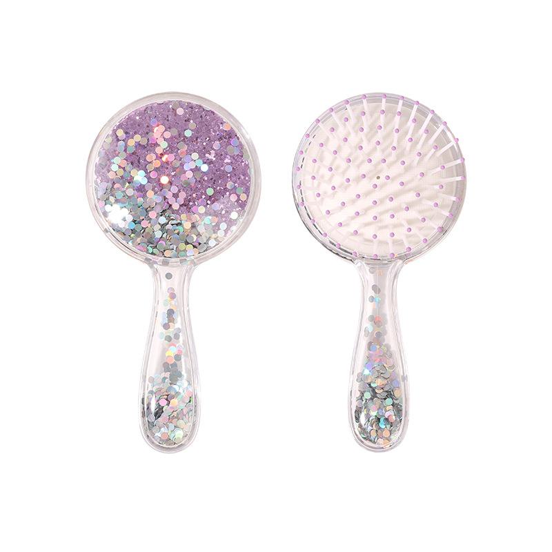 New air cushion comb - round handle, glitter scalp massager hair brush