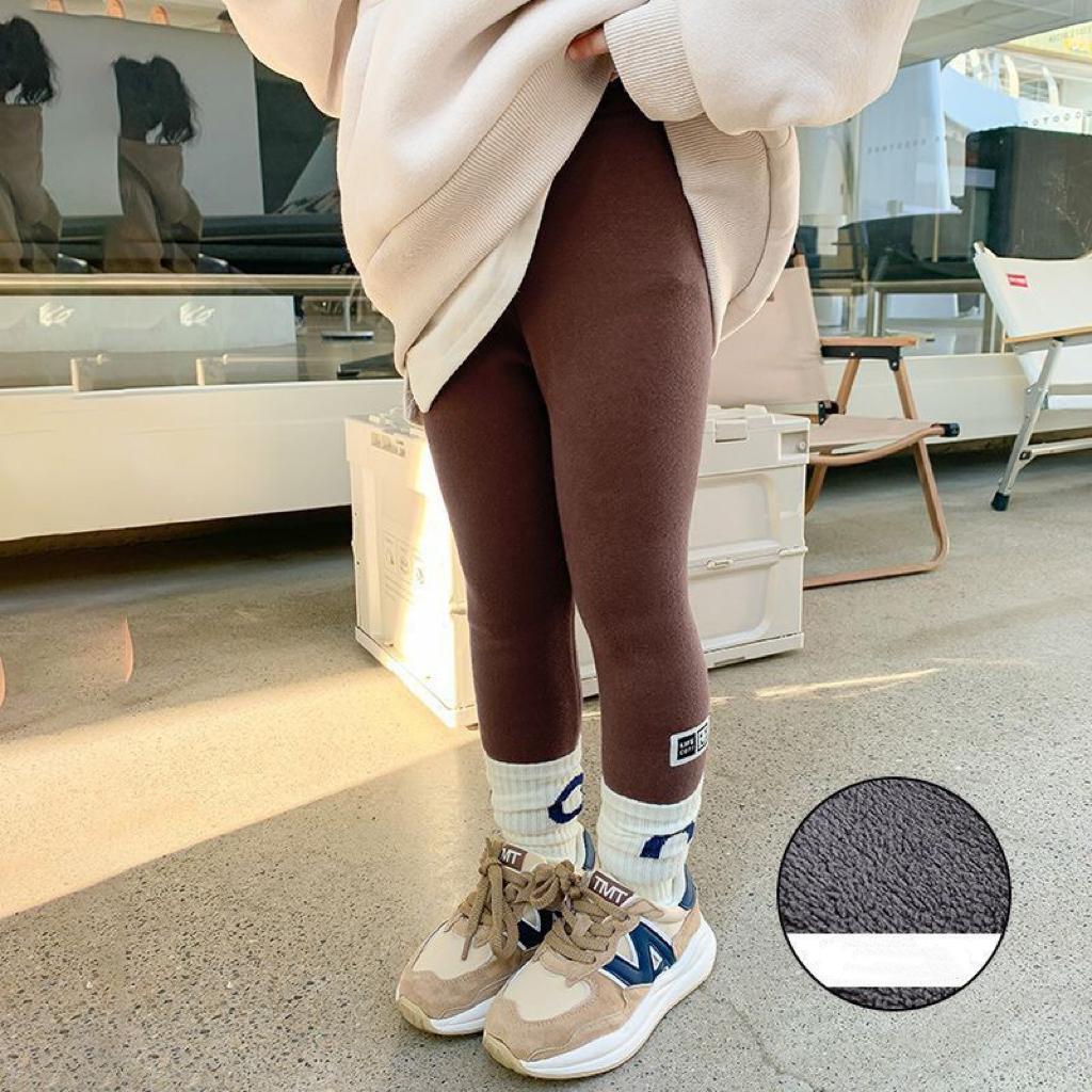 Autumn Winter Girls Leggings Baby Plush Pants Kids Thermal Pants Children Fashion Korean Version Trousers Casual Bottoms