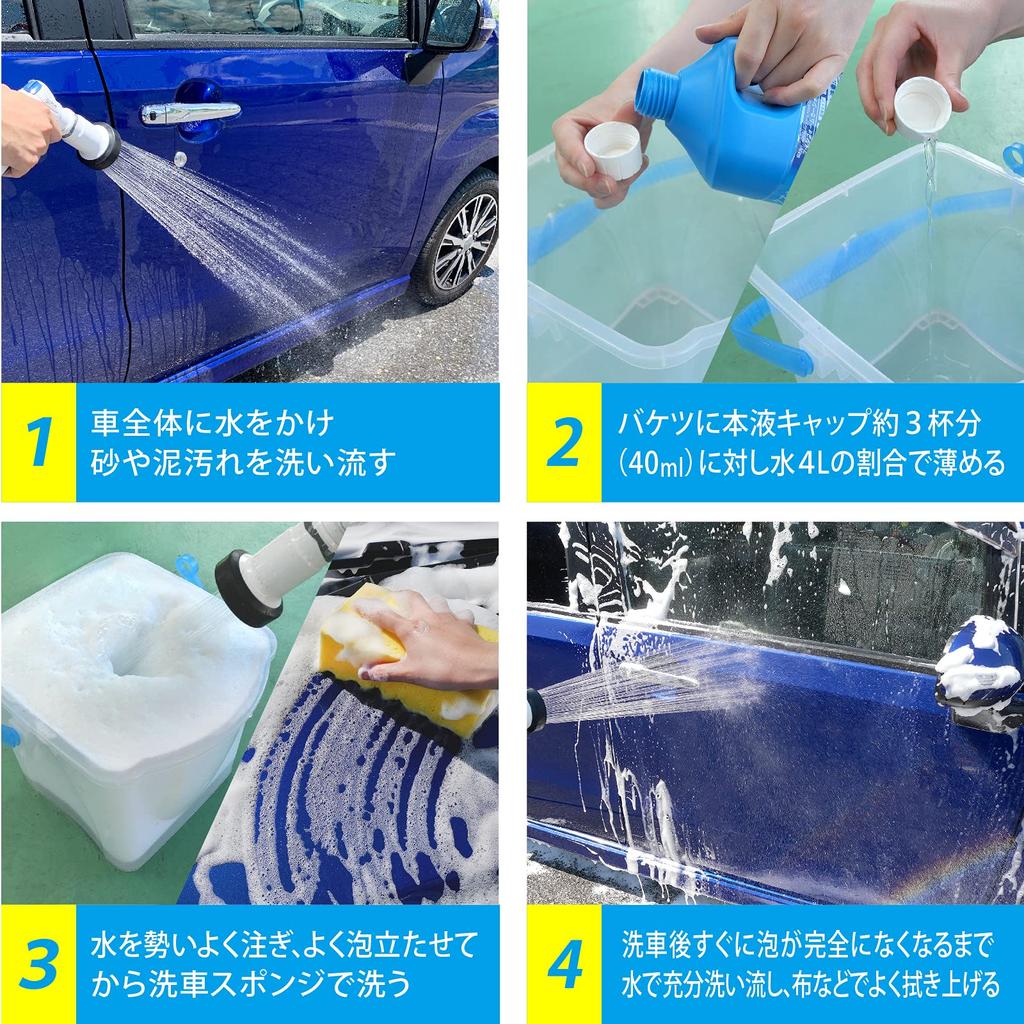 Prostaff Fine Foam Car No for Coated Vehicles Shampoo, Compound, 1L, Concentrated, S155,