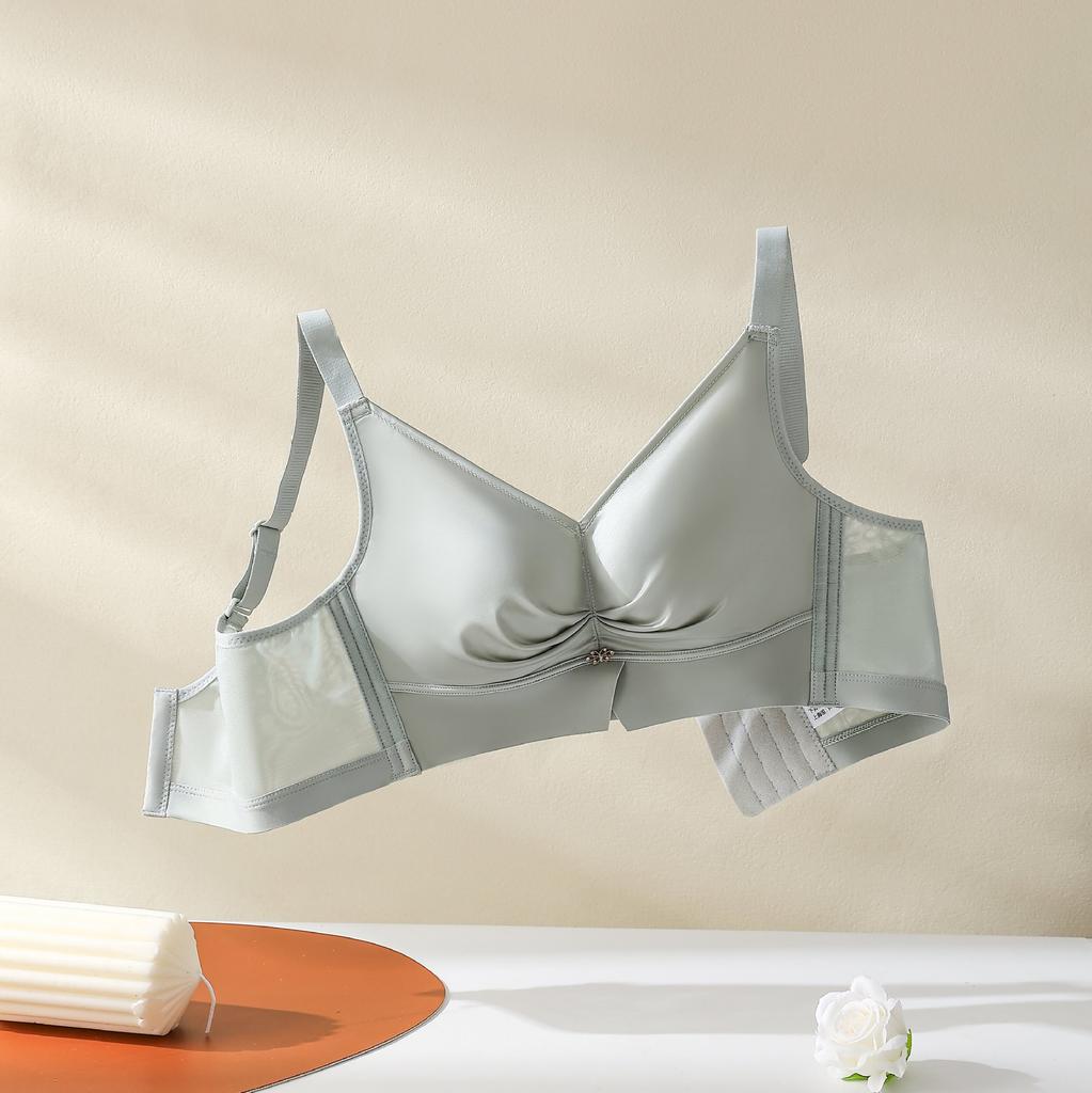 Small Breasts Gather Comfortably Medium and Thick Cup Adjustable Bra No Steel Ring Sexy Smooth Upper Support Anti-sagging