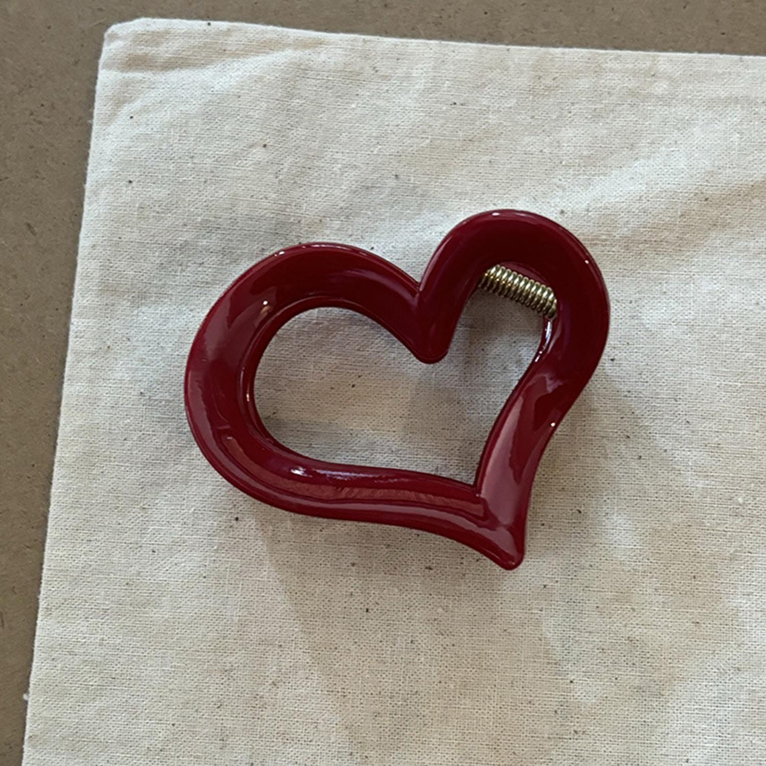 

Бордовый Геометрия Зажим для волос Акула для женщины 13см Большой Зажим-краб Универсальная Заколка Мода Любовь Сердце Аксессуары для волос