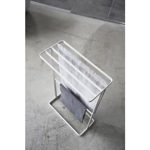 Yamazaki Industries Tower Slim Towel Bar, White, 3289