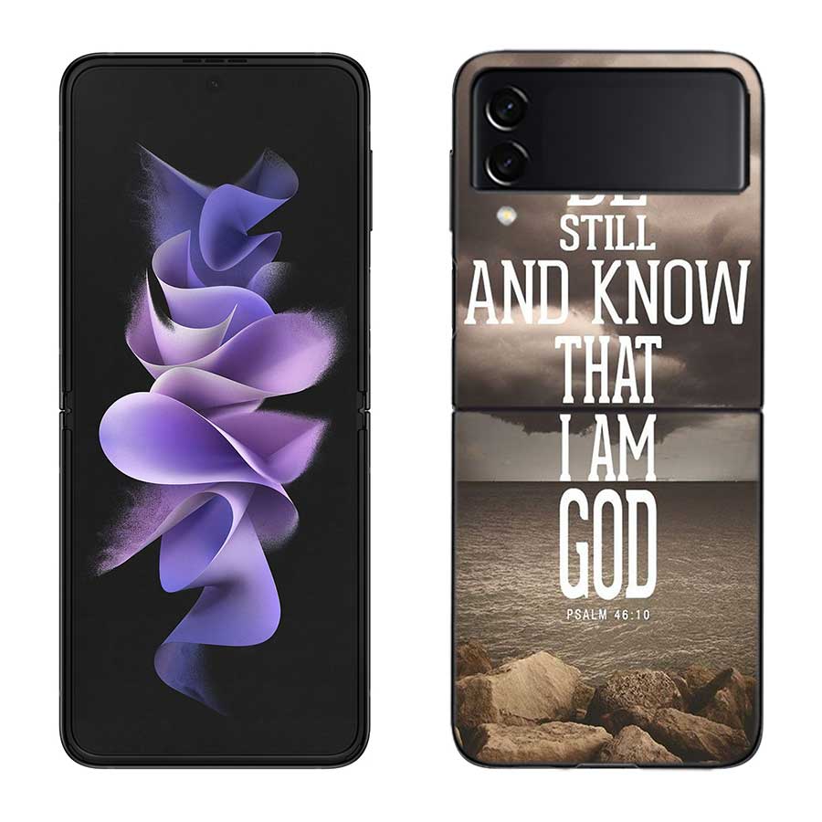 God Jesus Pray Case for Samsung Galaxy Z Flip 6 Flip 5 4 3 5G Black Cell Phone Cover Samsung Z Flip 5 5G Luxury PC Shell Coqu