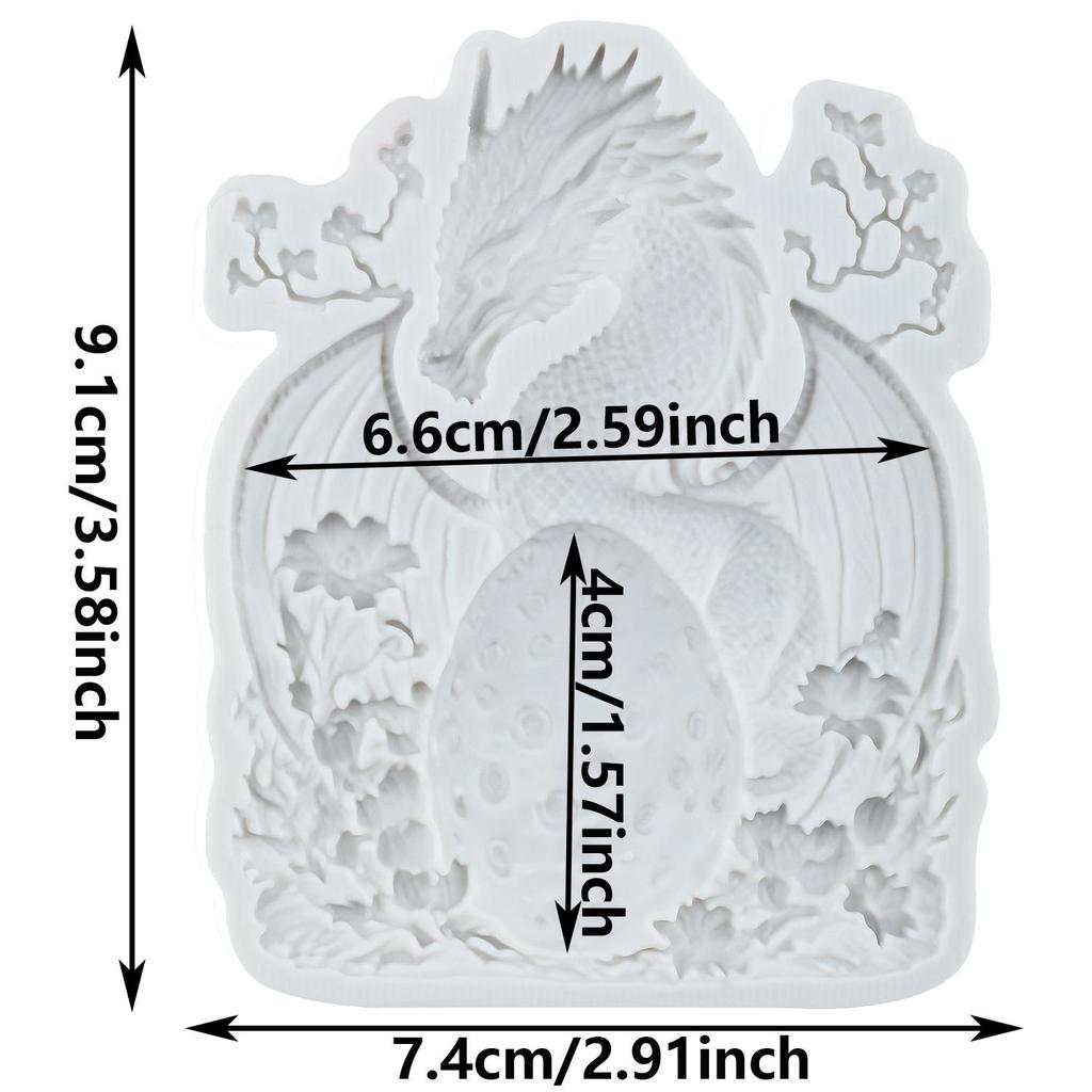 Dragon Silicone Mold Dragon Egg Fondant Molds Cake Decorating Tools Cupcake Topper Candy Resin Clay Chocolate Gumpaste Mold