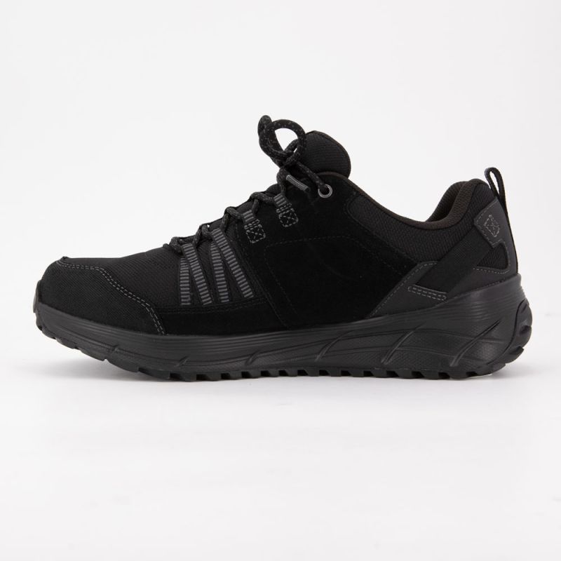 Baskets de sport noire en toile à lacets Homme SKECHERS