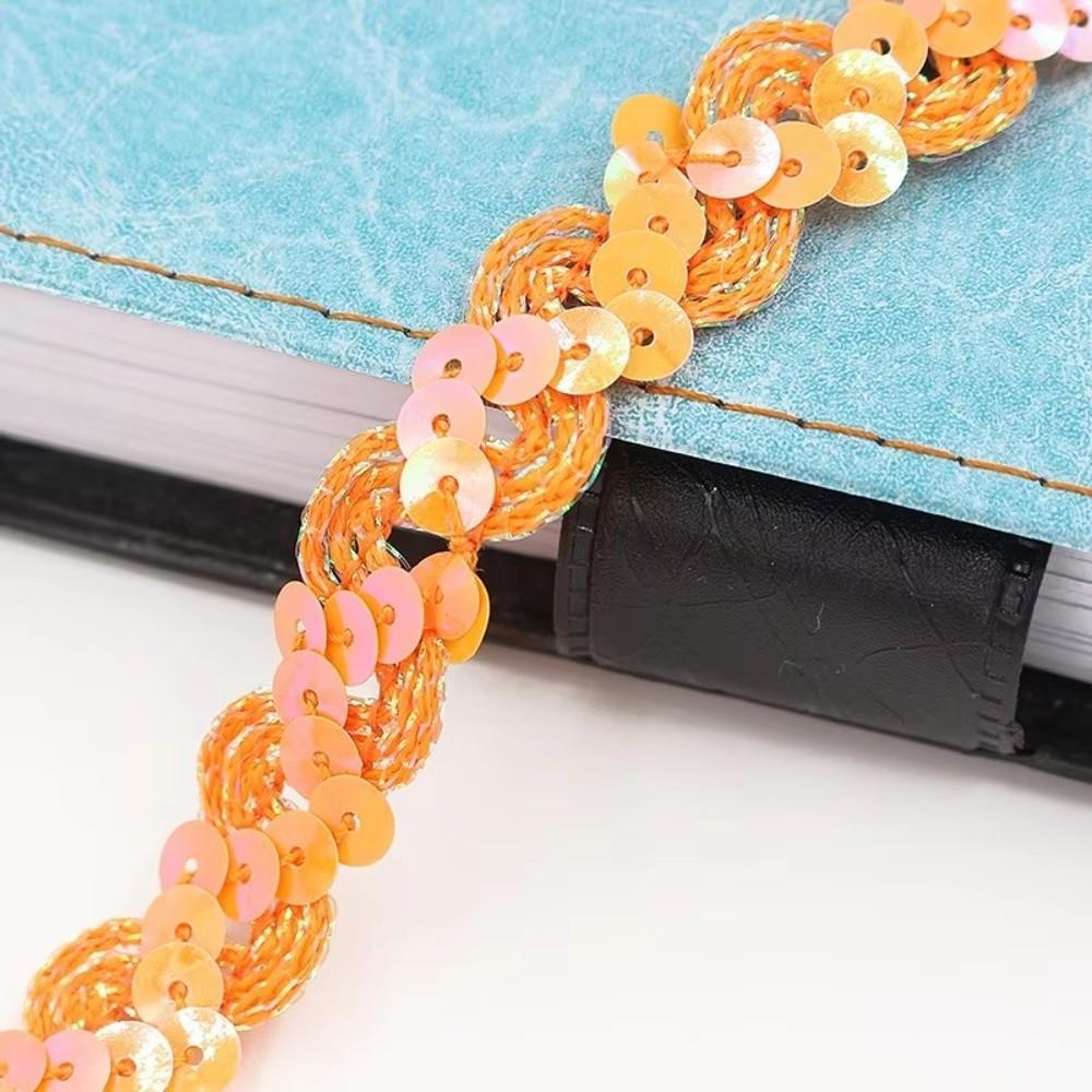 DIY Sewing Sequin Lace Braided Band 15MM Dress Wedding Tape Decor Ribbon  Sewing Supplies